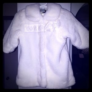 Newborn faux fur winter coat